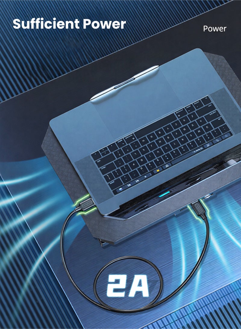 مينديبوريت كابل Mindpure من USB إلى USB بطول 1 متر، كابل USB 3.0 ذكر إلى ذكر (Type A to A)، كابل يو إس بي مزدوج لنقل البيانات بسرعة 5 جيجابت، متوافق مع الهارد ديسك واللابتوب ومبردات الكمبيوتر والـ Hub - Image 4